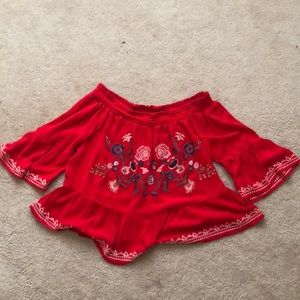 Xhilaration off the shoulder top